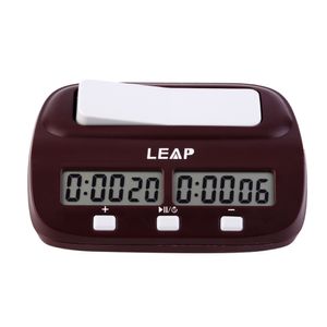 PQ9907 LEAP Professional Compact Horloge numérique d'échecs Compte à rebours Minuteur Jeu de plateau électronique Bonus Compétition Master Tournoi