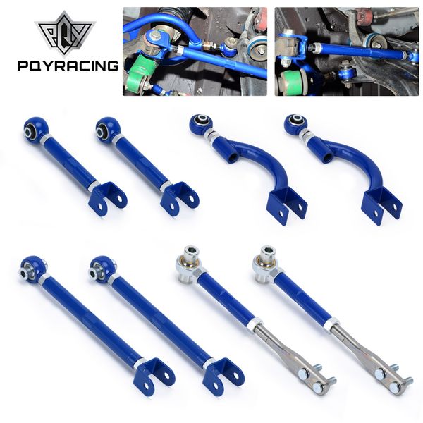 PQY – FAHRGESTELLKOMPONENTEN Steuerarmhalterungen FÜR 95-98 240SX S14 S15 CAMBER TRACTION TENSION TOE VORNE HINTERE AUFHÄNGUNGS-Kits