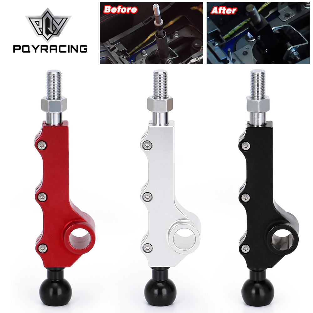 PQY - 2008-2014 Subaru WRX Legy-PDG01 için Çift Ayarlanabilir Kısa Atış Shifter Özelleştirilebilir Üç Cıvata