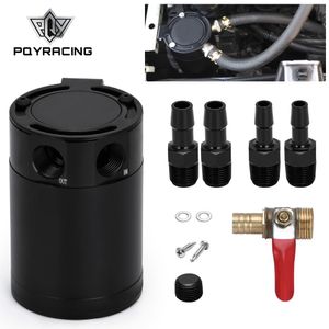 PQY - M16 * 1.5 Inlet Outlet 2-Port Compact Baffled Oil Catch Can Tank PQY-TK91