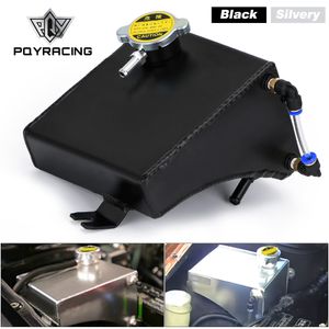 PQY - Para 240SX S13 SR20DET KA24DE KA24E KA24 Kit de depósito de tanque de desbordamiento de refrigerante de aluminio para Nissan (Compatible con: 240SX) PQY-TK47