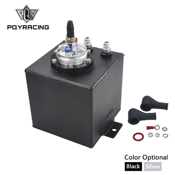 PQY RACING - RÉSERVOIR SURGE POUR CARBURANT EN ALUMINIUM USINE 2L / RÉSERVOIR SURGE + POMPE À CARBURANT EXTERNE 044 DE HAUTE QUALITÉ PQY-TK8344