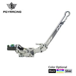 PQY RACING - Universele Hydraulische Horizontale Rally Drifting E-remhendel Handrem Zilver Zwart Neo Chrome PQY3633