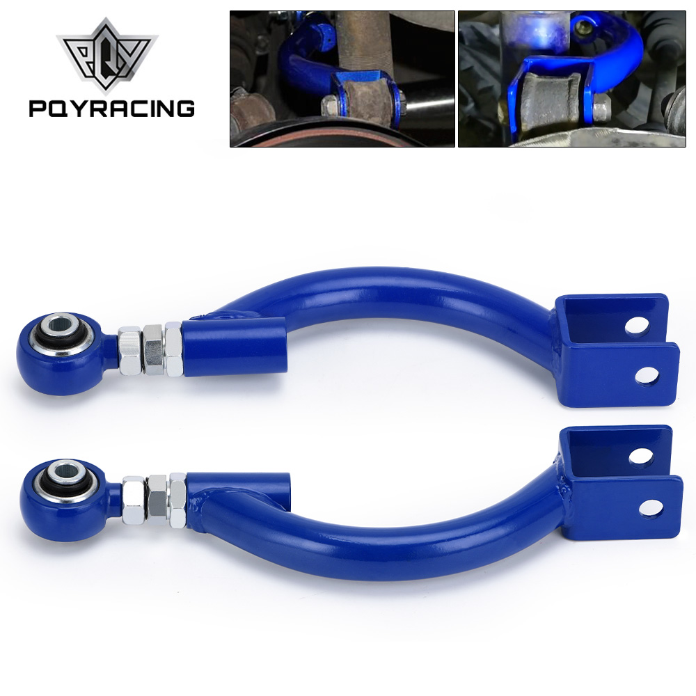 PQY - TRACTIE ROD BLAUW voor 95-98 240SX S14 S15 R33 Achteraanmaakbare Camber Control Arm Kit Suspension PQY9817