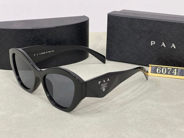 PR 07YS 53 Gris Gradient Black Sunglasses Blacks de luxe Femme Des lunettes de soleil blanches de haute qualité avec boîte avec boîte
