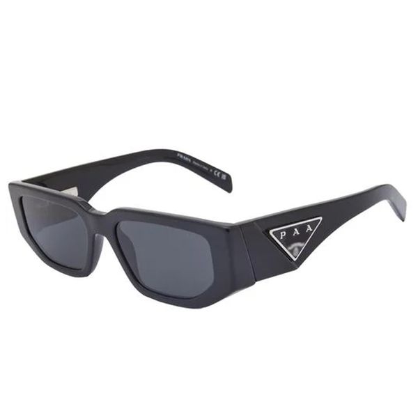 PR 09ZS lunettes de soleil classiques italiennes petites lunettes à monture carrée triangle logo lunettes de soleil avec boîte