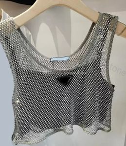 PR23DA Vestido sin mangas para mujer Chaleco de mujer Tanque ahuecado Vestido de tirantes de satén negro Rhinestone Brillante Hueco Chaleco Vestidos 2 piezas Conjunto Sujetador de mezclilla Tops Tamaño S-L Tamaño asiático S-L