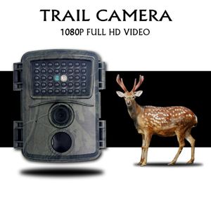 PR600 Mini Trail Camera 12MP 1080P HD Game Cámara de caza de exploración de vida silvestre impermeable con lente gran angular de 60 ﾰ