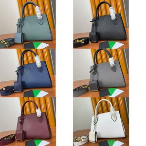 PRA Bag Designer Medium SAFFIANO Cuir Sac Femmes Monochrome Sac à main Luxury Purse Double Top Quality Testes Dame Handsbag Taille 25cm