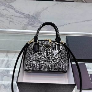 PRA TAG Designer Shell Tas Rhinestone Handtas Mini Tote Glitter Bags Dames Shining Handtas Girls Crossbody Pouch Hoge kwaliteit