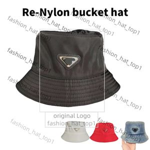 Chapeau pra re nylon Bucket Hat 2024 Classic Designer P Same Style Bucket Hat Version Caps Mens et Womens Womens largeur Brim Hat