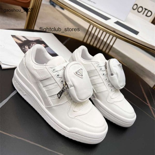 Pra Zapatos en zapatillas de deporte de plataforma Diseño de lujo Slip Zapatillas de deporte de estilo italiano PRD Trainer Cuero Moda Mujer Hombre con tamaño de caja Casual US5-US11 LUI0 1Q3B