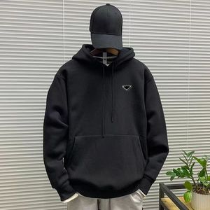 PRA2 Sudaderas con capucha para hombre Camisas de suéter Sudadera con capucha de lana de manga larga Sudadera de diseñador para mujer Moda Estampado sólido Otoño e invierno Sudaderas con capucha