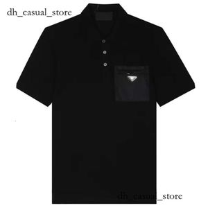 Prada Polo Men's Polo Shirt Advanced Design 2023 Nieuwe zomerse heren shirts luxe ontwerp mode mode heren best verkopende casual sport heren shirt 954