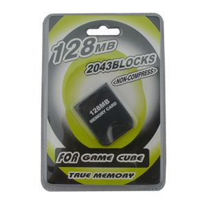 Praktische 32 MB 64 MB 128MB geheugenkaartkaarten Storage Saver voor NGC CAMECUBE GAME CUBE GC Console Blister Verpakking DHL FEDEX EMS GRATIS schip