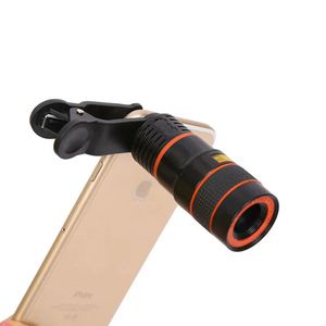 Praktische 8x optische telescoop mobiele telelens met clip voor smartphonefotografen