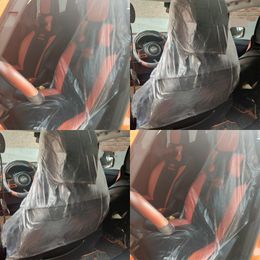 Transparante autostoel Mouw Wegwerp Plastic Automobielen Zetels Covers Clean Auto Seat Sleeves Interior Cleaning Products 0 29kl G19