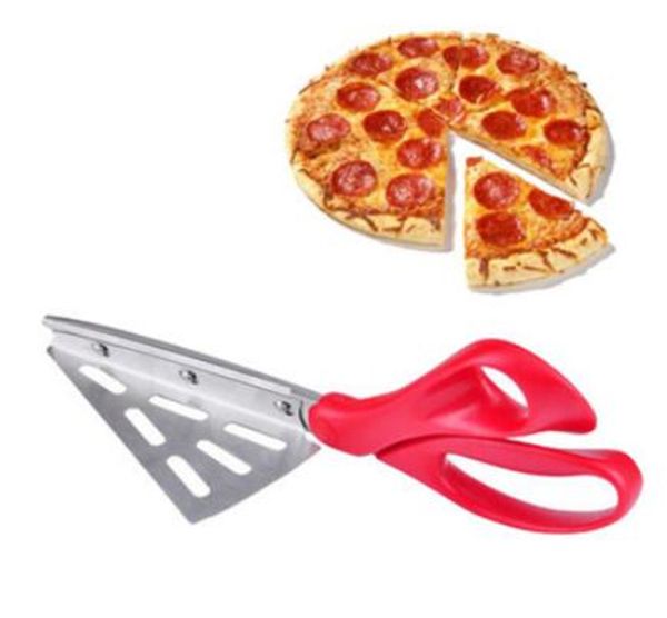 Ciseaux à pizza pratiques et détachables en acier inoxydable, pelle à pizza, outils de cuisson, ciseaux de cuisine, 50 pièces/lot par DHL, livraison gratuite