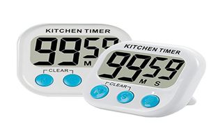 Praktische keukenkookwekker Magnetische LCD Digitale keuken Countdown Timer Ei Perfecte kleurveranderende rode timer gereedschap2824868