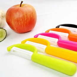 Couteau de cuisine pratique outils zircone céramique fruits légumes couverts couteau d'office coupe-pommes de terre éplucheur couleur aléatoire