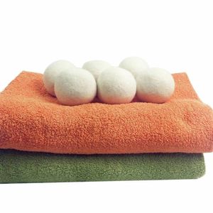 Prácticos productos de lavandería Clean Ball Reutilizable Natural Organic Fabric Suavizante Premium Wool Dryer Balls RH1542