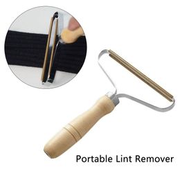 Manuel pratique Lint métal Removers Les poignées en bois Vêtements Manteau Shaver Pull Hairball Fit Accueil Outils Removers