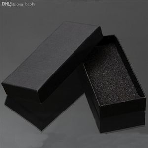 Pratique noir mat boîte-cadeau bijoux clé boucle emballage petites boîtes à bijoux en carton avec mousse éponge boîtes à vendre