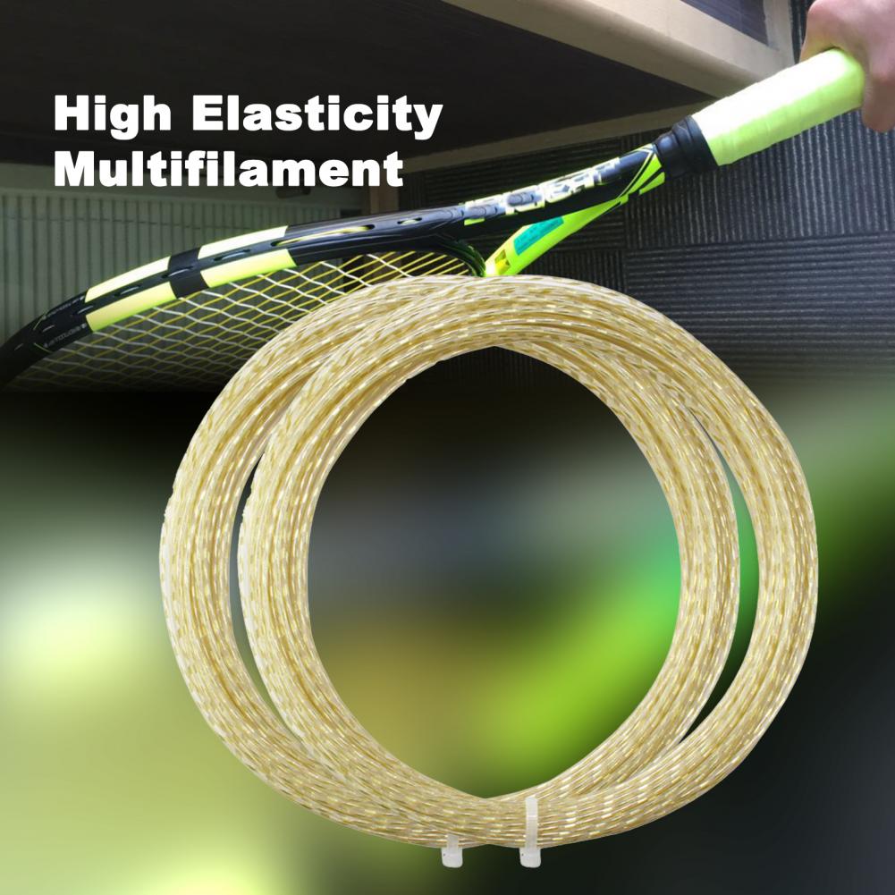 Practical Strong High Elasticity 1.30mm Multifilament Tennis Rackets Line Tennis Rackets Cord for Tennis Enthusiasts