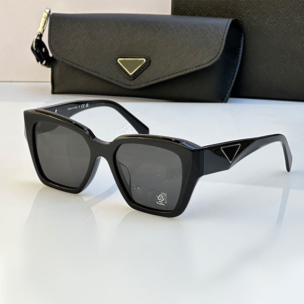 Prad Diseñador Gafas de montura completa Tendencias Gafas de sol para mujer Hombres Acetato Calidad Gafas de sol Gafas de sol de marca Uv400 Sombras