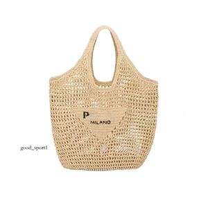 Prad Designer Voyage Hommes Creux Out Paille Weave Sac De Plage De Luxe Raphias Cross Body Femmes Sac À Main Fourre-tout Épaule Shopper Sacs D'embrayage 505