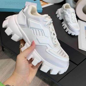 Prad Diseñador de lujo Zapatos casuales Cloudbust Thunder Zapatillas de deporte de punto Suela de goma ligera Zapatillas 3D de calidad superior