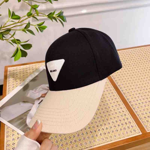 Prad Women Baseball Tap Designer Caps para mujer sombreros Hombres de verano Triángulo de verano Bucket Hat New PP S Soild Fisherman Ppaaa 31