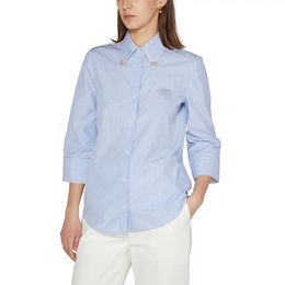 PRAD2024 Designer Brand College style chemise rayée chemise femme fille Chemise bleue vêtements pour femmes Chemise en coton Chemise PRAD Cadeau d'anniversaire