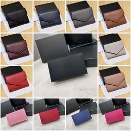 Bolsas para tarjetas de moda de alta calidad, monederos para mujer, 5 colores con caja de 11x6,5 cm 20178 25578