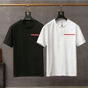 Designer Heren T-Shirts Print Letters Katoen heren overhemd 2 Kleuren Zwart Wit Luxe Top tee shirt Man Europese maat S-3XL nu kleding