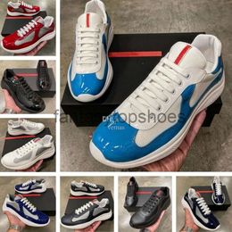 Praddas Pada Prax Prd Design avec Top Box Men America Cup Sneaker Shoes Rubber Sole Fabric Casual Patent Cuir Mens Wholesale Sports Discount Trainer W IP