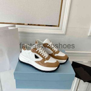 Praddas Pada Prax PRD Nieuwe schoenen Casual Ps Leather Mens Casual Metal Color Block Dikke Soled Sports Dames het hele seizoen veelzijdige kleine witte schoenen lu5g