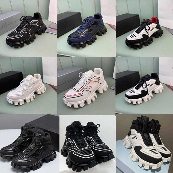 Prasity Shoes zapateros de zapatillas de zapatillas Stylist Runner Trainers 19FW Capsule Series Camuflage Black Lace Up Rubber No40 Brand Mens Cloudbust Thunder 338