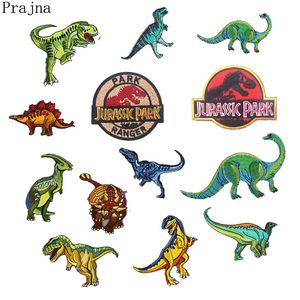 Prajna dinosaure S1 Jurassic Park accessoire Patch brodé repassage autocollants patchs pour vêtements fer sur patchs films Parches Anime