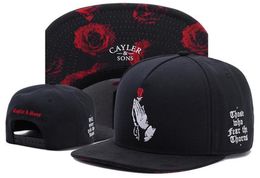 Pray Rose Gorras de béisbol hombres mujeres deportes hip hop marca sombrero para el sol hueso gorras casquette barato Snapback Hats260D1587031