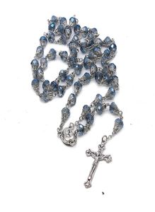 Perles de prière Collier de croix en cristal