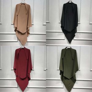 Gebed Eid Garment Abaya Jilbab Islam Ethnische kleding Niqab Burqa Khimar HaJab Lang Ramadan Moslim Arabische hijabs vrouwen Abayas Tops S S S S