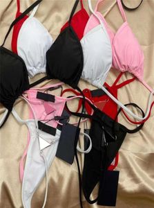 PRD01 Sexy Thongs Badpak Bikini Set Vrouwen hardware Badmode Mix 4 Kleuren Bad Pak Snel Schip Badpakken pad tags7849980