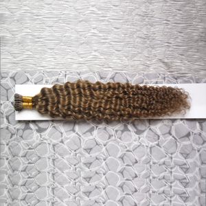 Extensiones de cabello de plumas con punta I, preadheridas, 10 