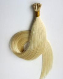 Cheveux brésiliens pré-collés I tip extensions de cheveux humains 50g 50 brins 18 20 22 24 pouces 60 produits capillaires indiens blond platine 6617246