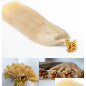 Pre-Bonded Hair Extensions 300G 300 Strengen Platte Tip Uitbreiding 16 18 20 22 24Inch Braziliaanse Peruaanse menselijke Drop Delivery Producten Dh0Ma