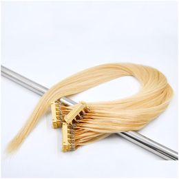 Extensions de cheveux pré-collés Super Qualité 6D 2 Génération 160G 200Strands 16 18 20 22 24 pouces Brésilien Européen Human Drop Delivery Pro Dhjxl