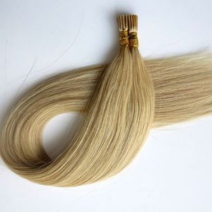 Braziliaans haar I Tip Menselijk Haar Extenisons Pre Bonded 50g 50 Strands 18 20 22 24 inch M27613 Kleur recht Indiaas Haar