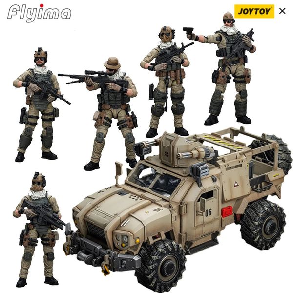 Précommande1 / 18 Joytoy Hardcore Coldp Action Figures U.Army Delta Assault Squad Armored Car Model Gift 240328