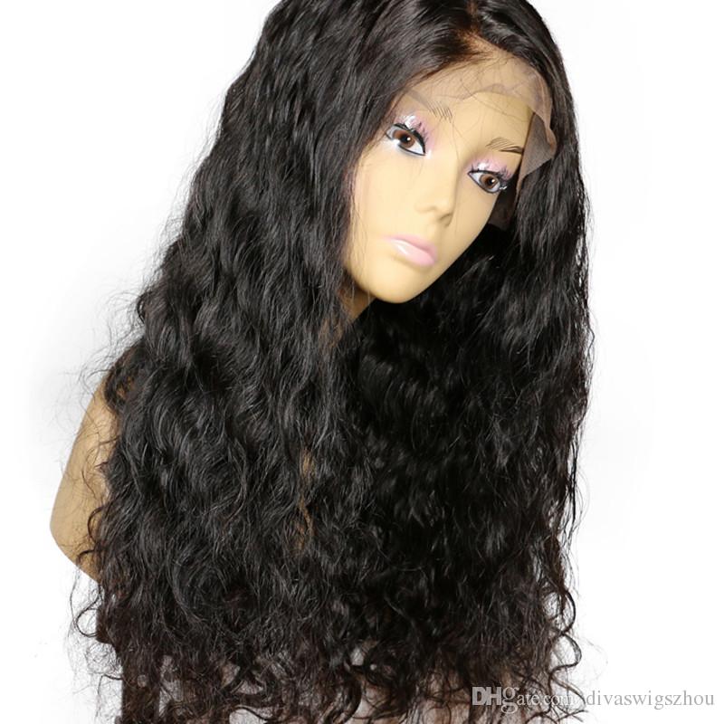 Pre Plucked 360 frontal Wig 130% density Brazilian Loose Wave Virgin Human Hair Full Lace Front Wigs For Black Women